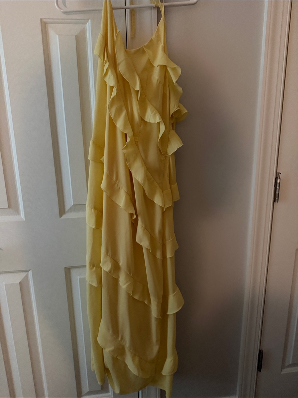 Yellow Ruffled Maxi Dress